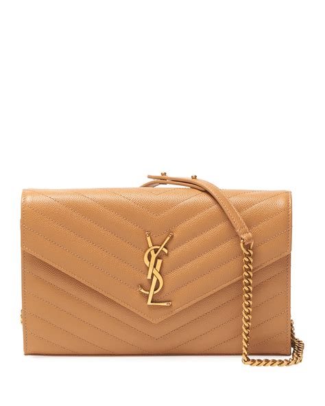 ysl large wallet on chain|saint laurent monogram chain wallet.